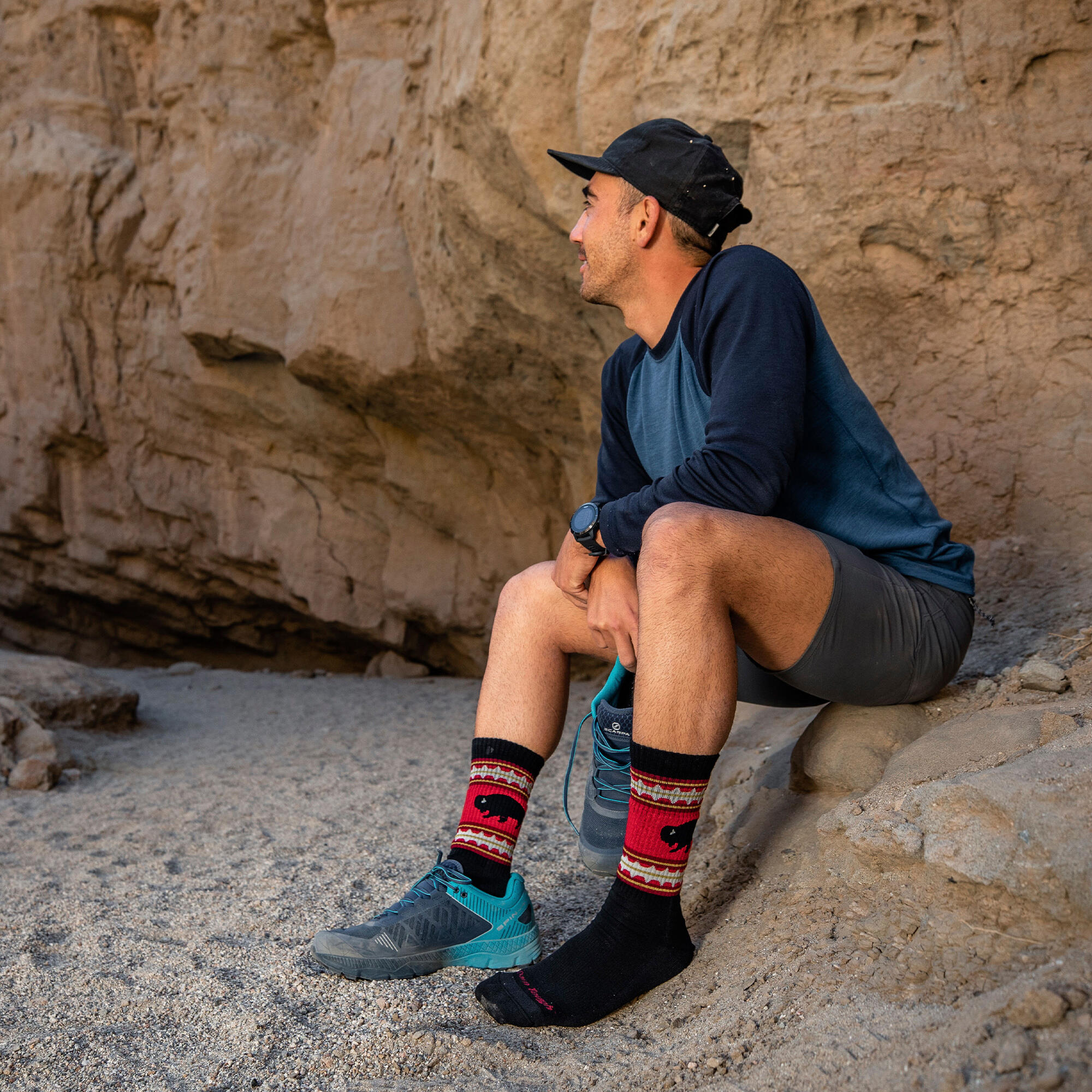 Darn Tough Chaussettes Homme Bottes Mi-Épaisses Randonnée Motif Mérinos 3/5