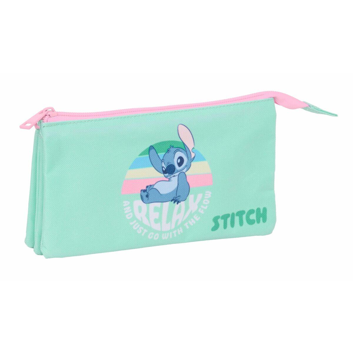 Trousse Fourre-Tout Triple DISNEY Vert 2/5
