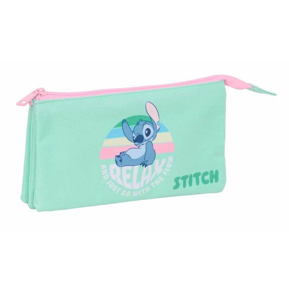 Trousse Fourre-Tout Triple DISNEY Vert 1/5