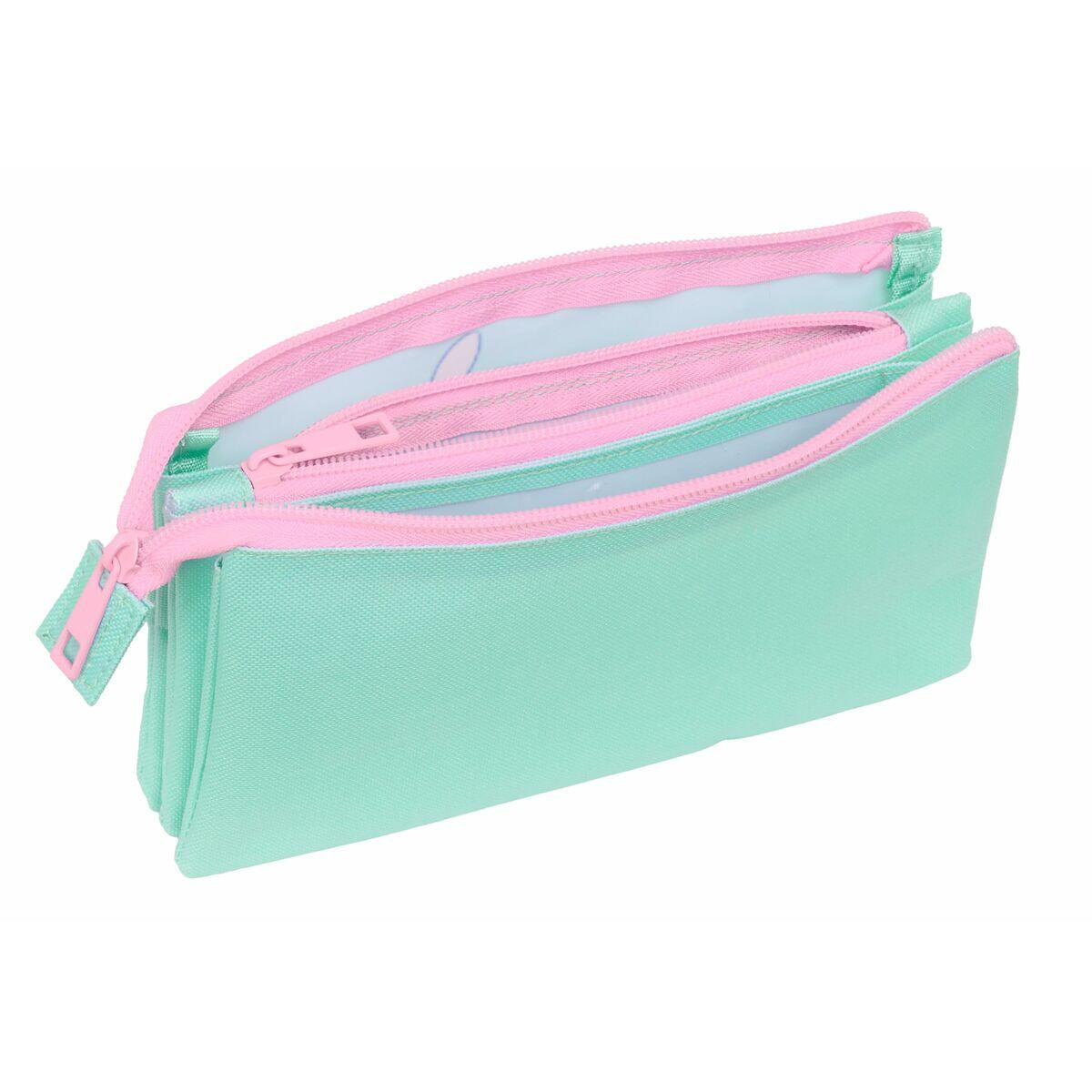 Trousse Fourre-Tout Triple DISNEY Vert 4/5