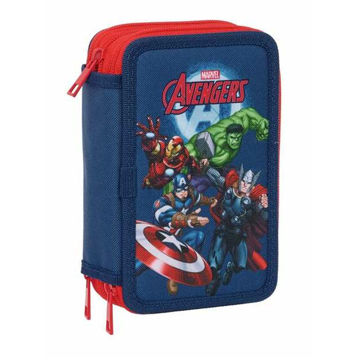 Pochette à crayons triple MARVEL Blue marine 1/5