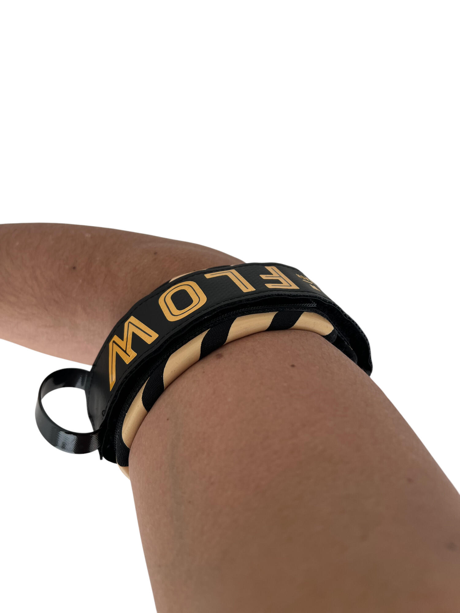 Leash Bodyboard 7mm, Bicep, Ultra-Leve, Preto/Tangerina 4/4