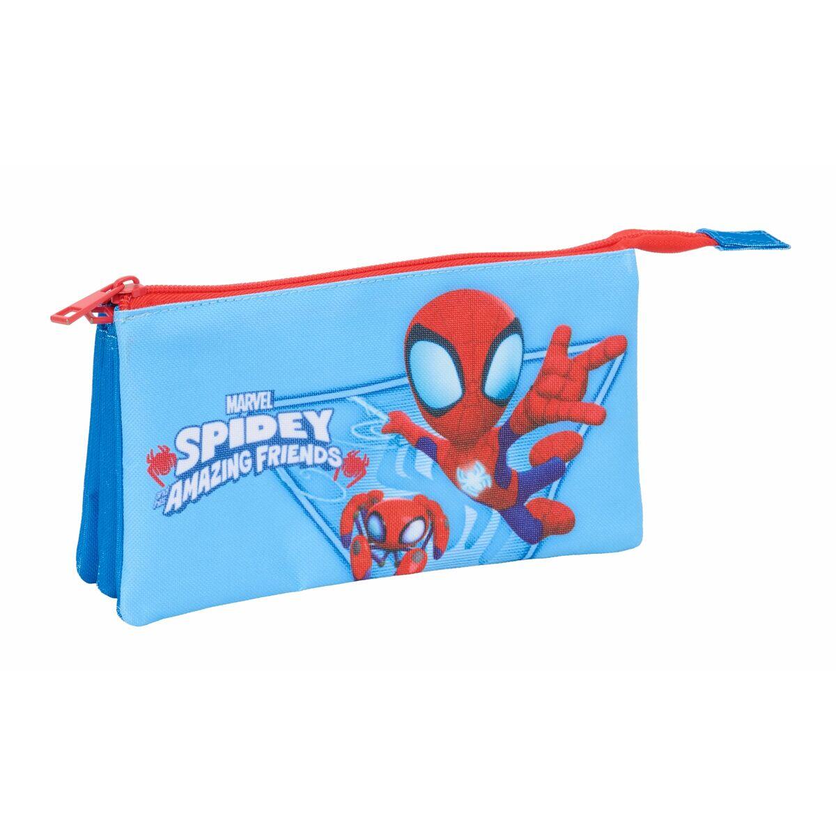Trousse Fourre-Tout Triple SPIDEY AND HIS AMAZING FRIENDS Bleu 2/5