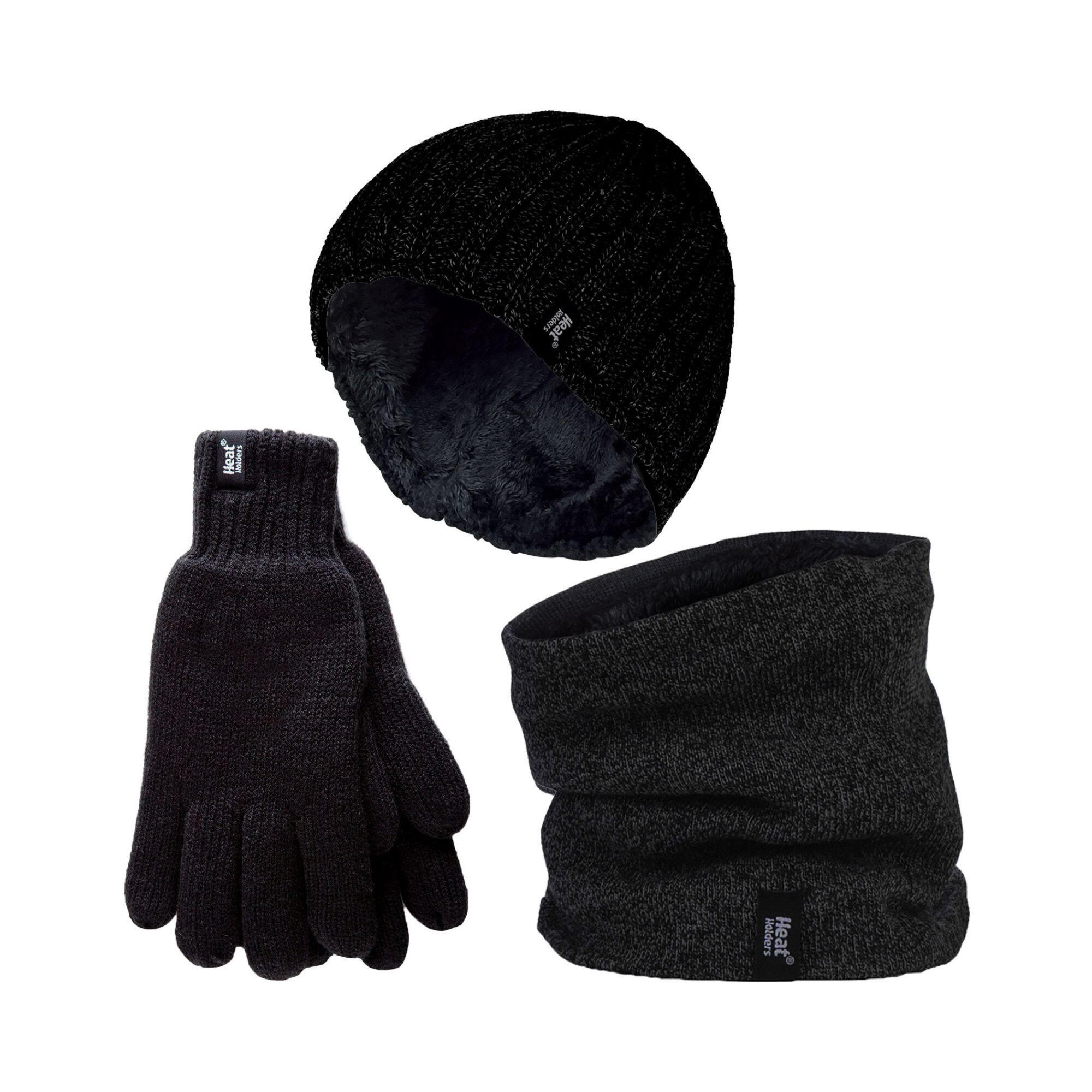 HEAT HOLDERS Heat Holders - Set di 3 Paia: Berretto, Cappello, Scaldacollo e Guanti Uomo