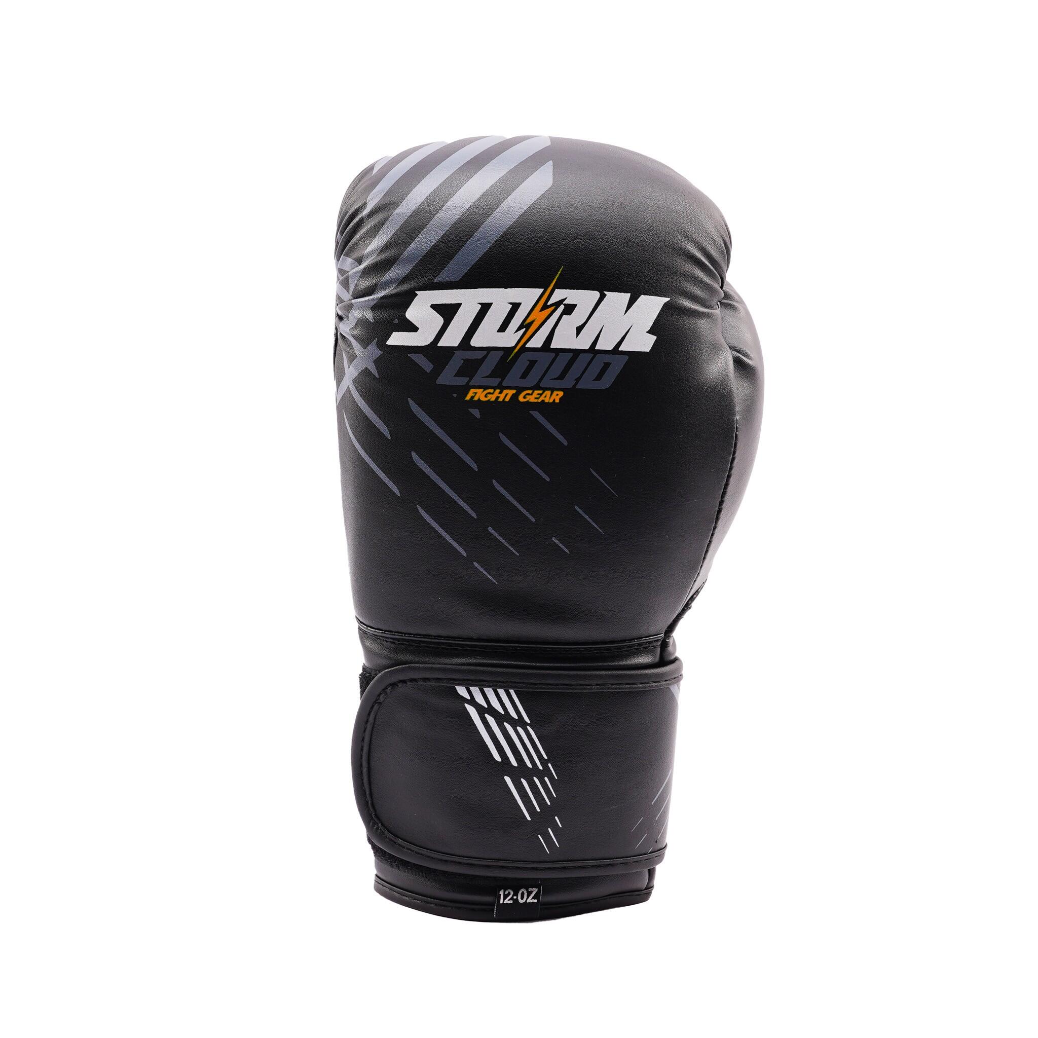 Rękawice bokserskie dziecięce StormCloud Lynx czarno-szare 6oz 7/7