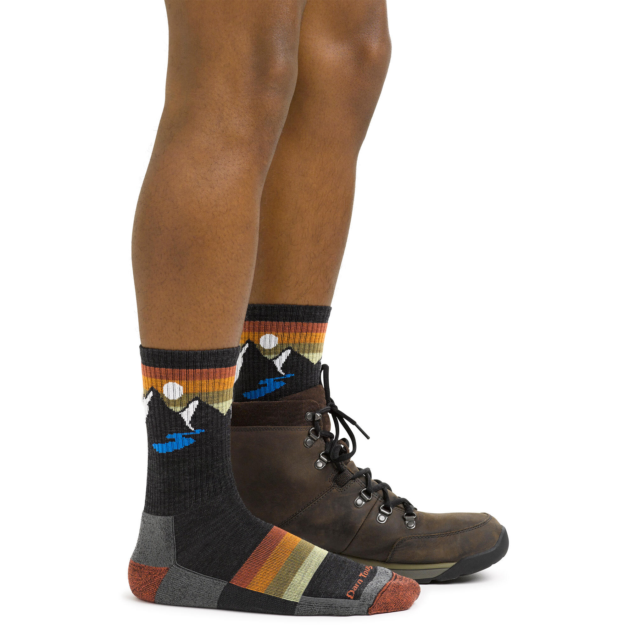 Darn Tough Chaussettes Homme Micro Crew Randonnée Légères Motif Laine Mérinos 2/5