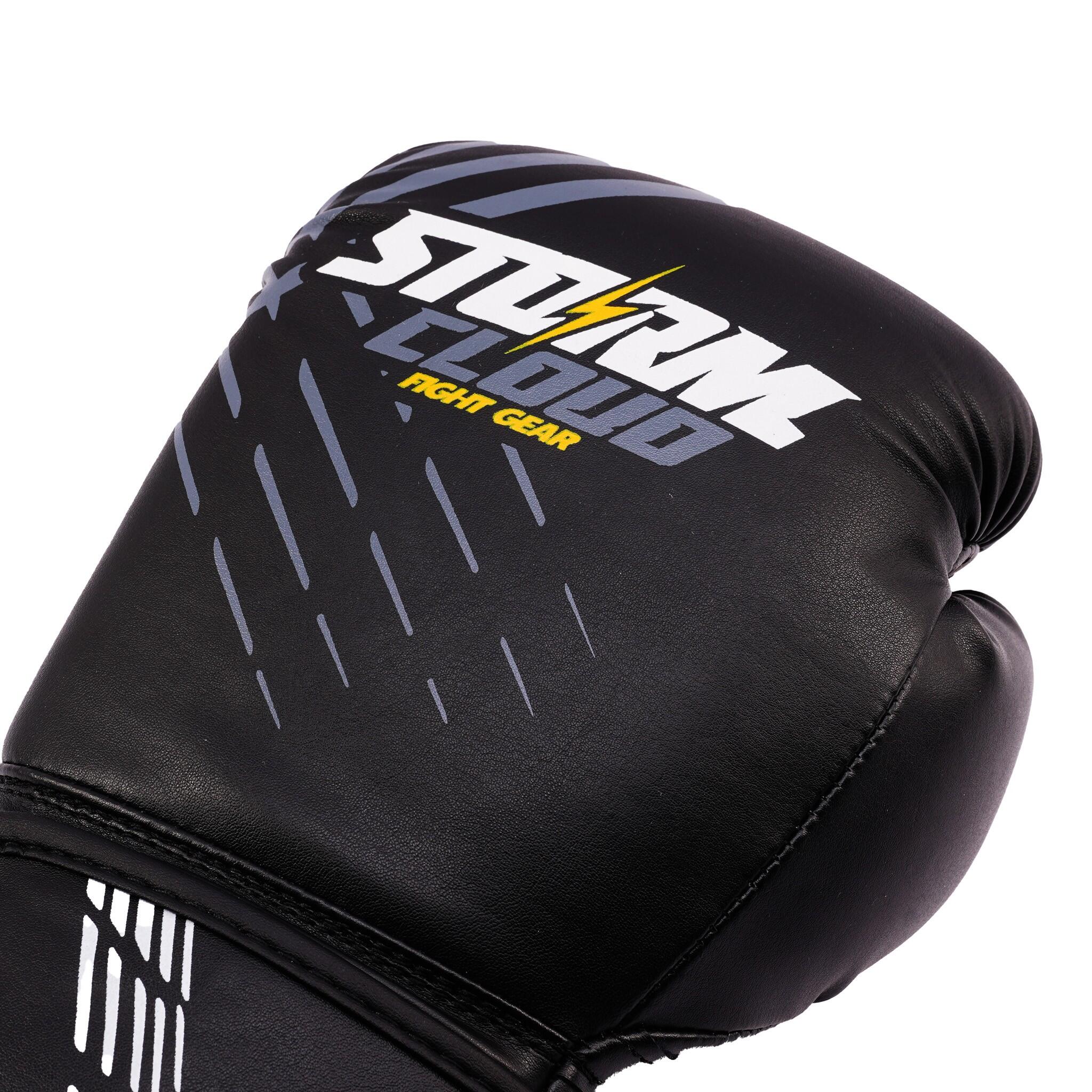 Rękawice bokserskie dziecięce StormCloud Lynx czarno-szare 6oz 4/7