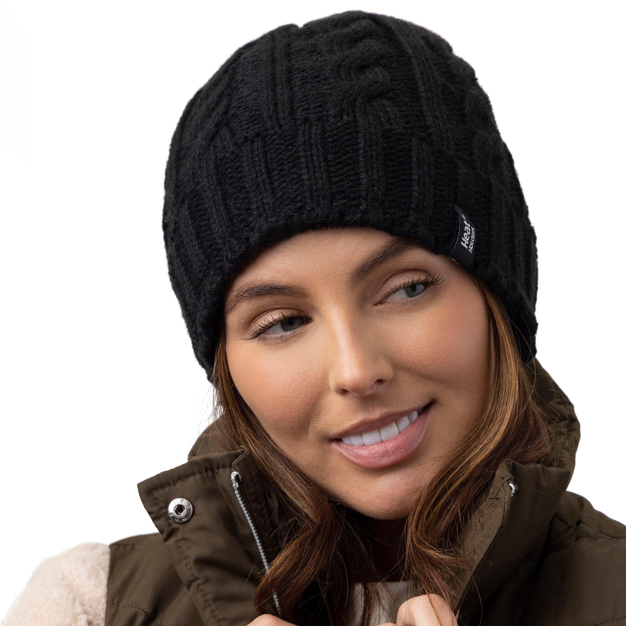 Heat Holders - Damen Thermo Stricken Mutze Schal Handschuhe Set für Winter 3/5