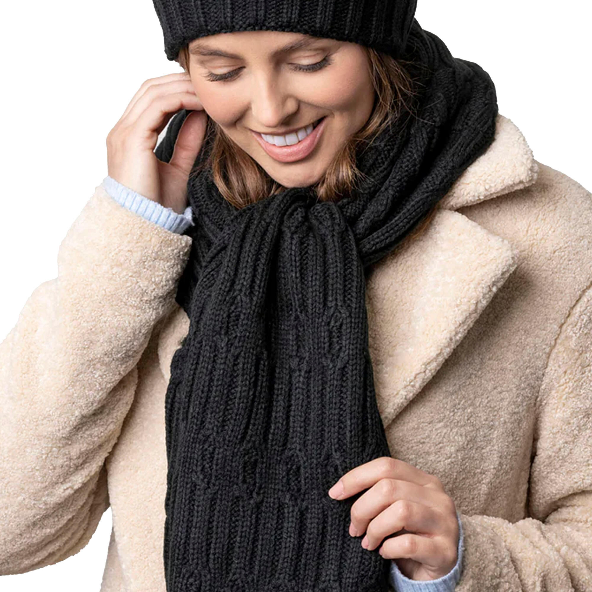 Heat Holders - Damen Thermo Stricken Mutze Schal Handschuhe Set für Winter 5/5