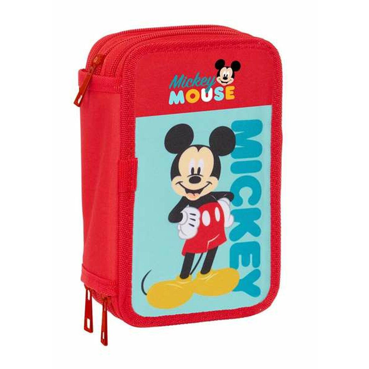 Pochette à crayons triple DISNEY Rouge 1/5