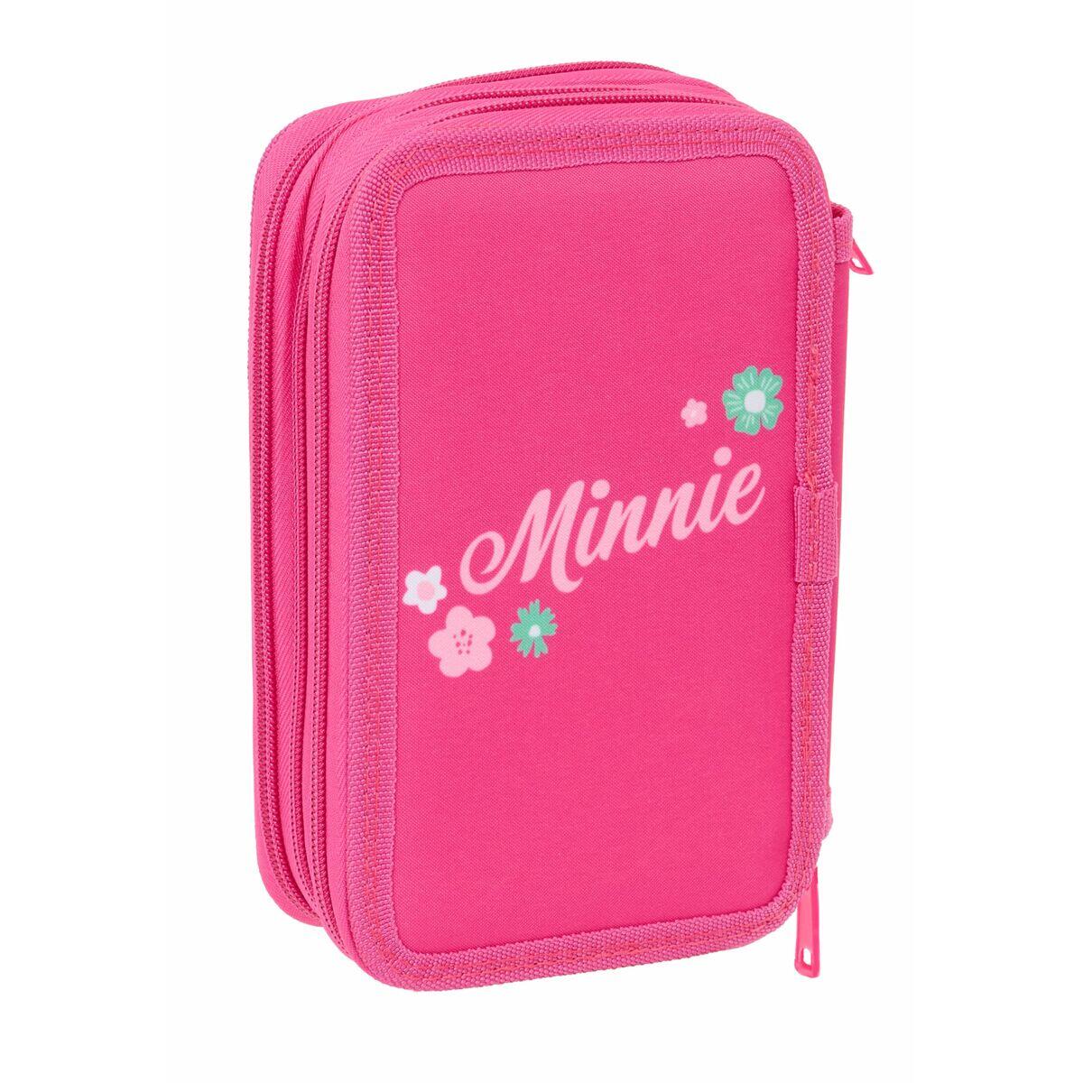 Pochette à crayons triple DISNEY Rose 3/5