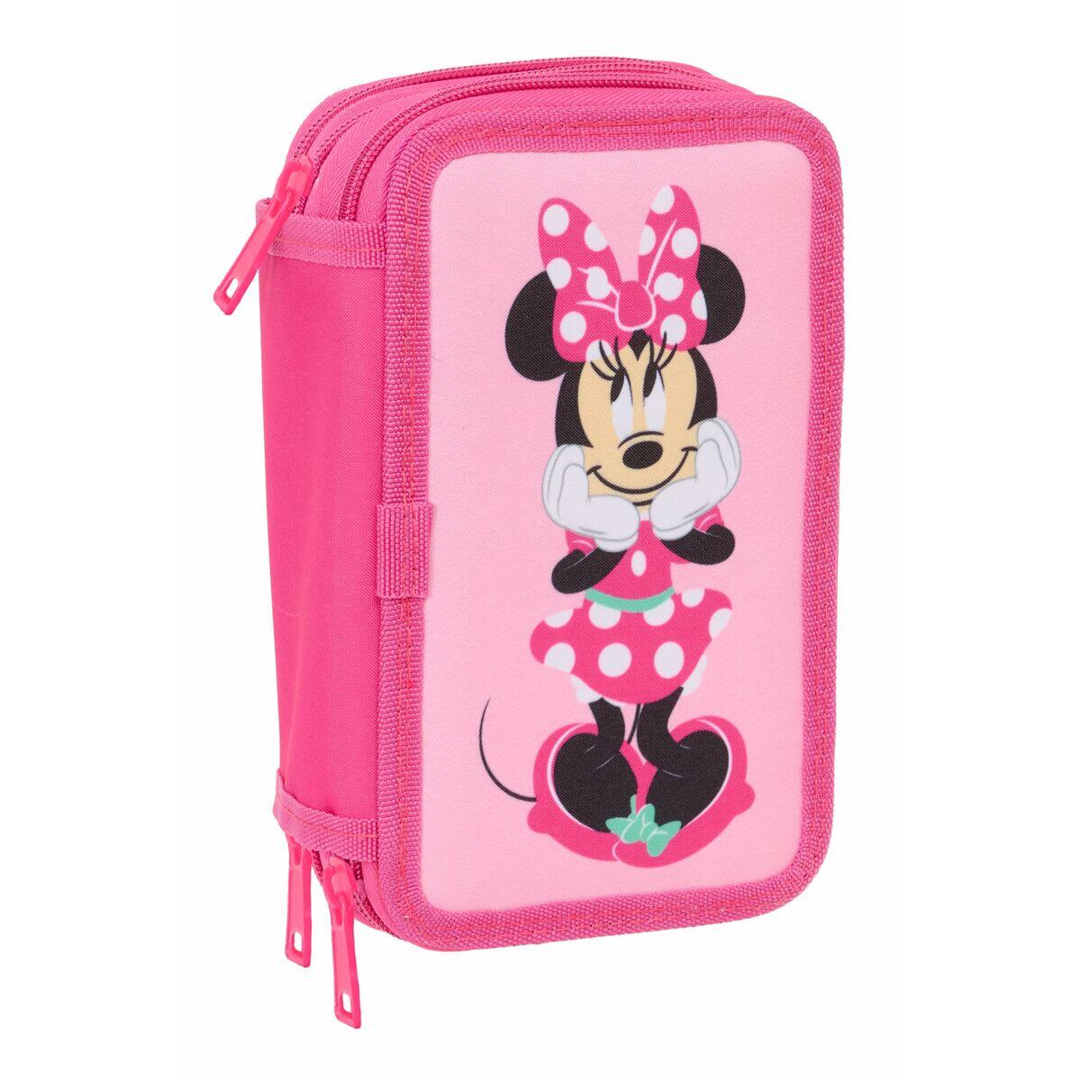 Pochette à crayons triple DISNEY Rose 2/5