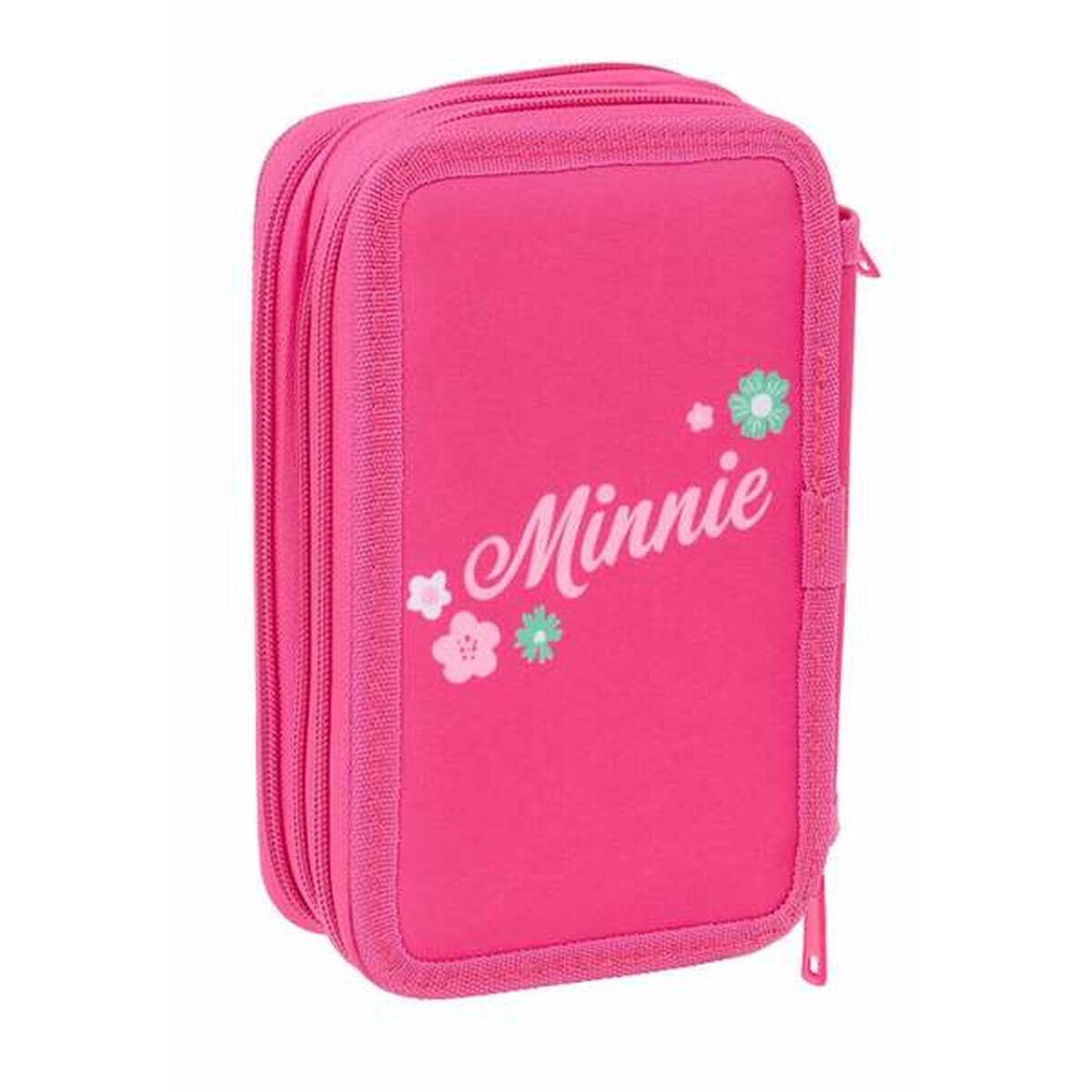 Pochette à crayons triple DISNEY Rose 5/5