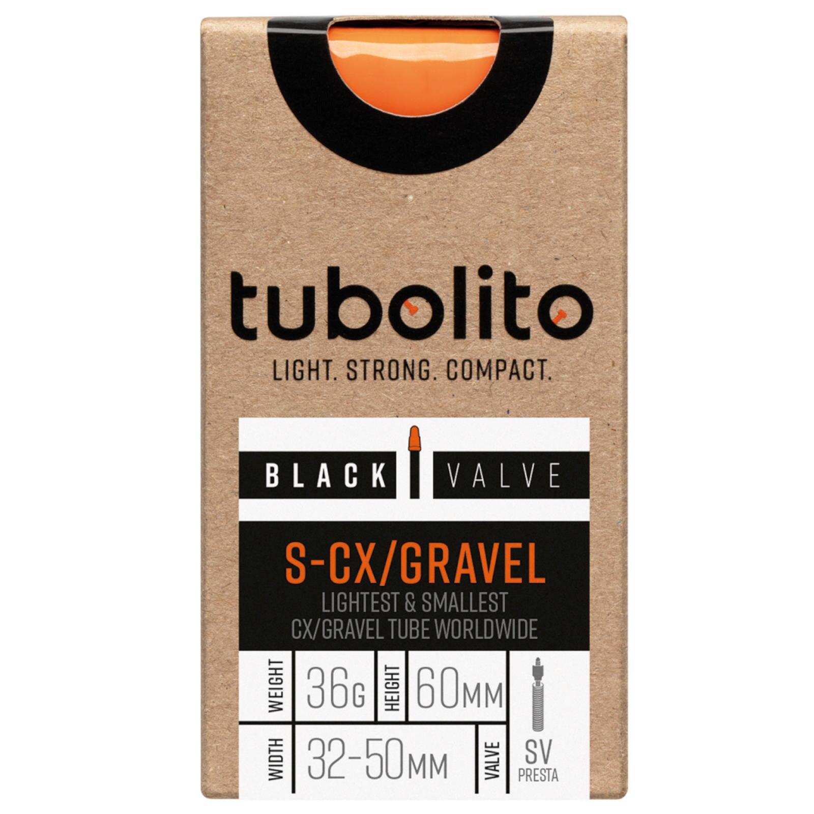 Cámara de aire -S-Tubo-CX/Gravel-All-SV60 - Negro - Tubolito 1/5