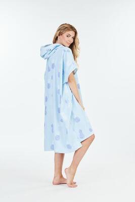 Surfponcho voor volwassenen – pineapple – blue