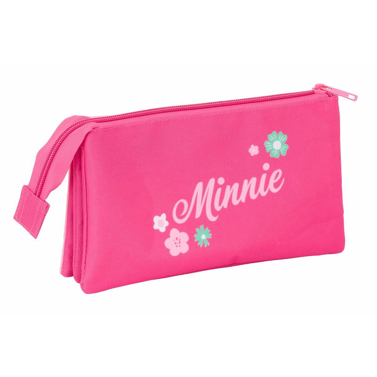 Trousse Fourre-Tout Triple DISNEY Rose 3/5