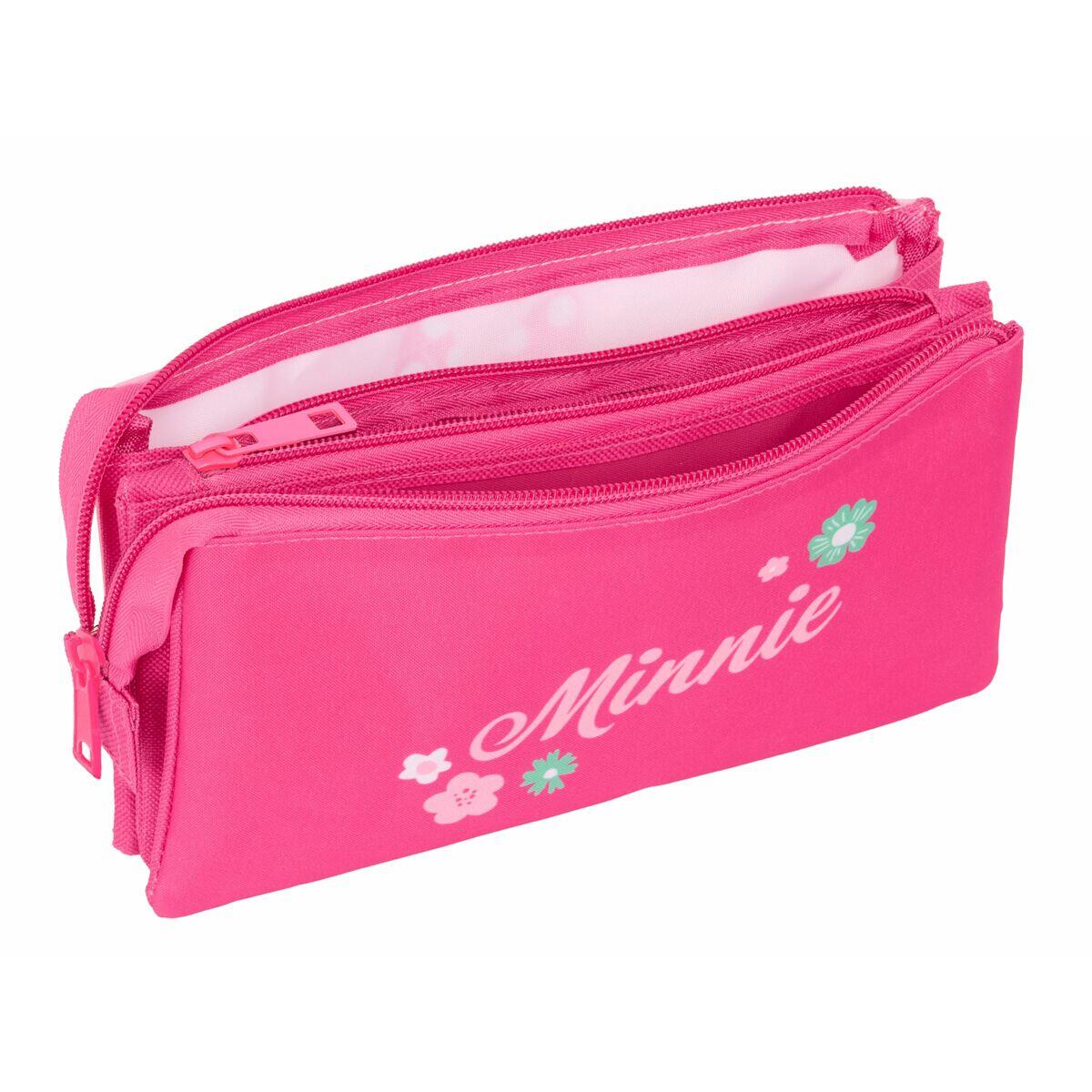 Trousse Fourre-Tout Triple DISNEY Rose 4/5