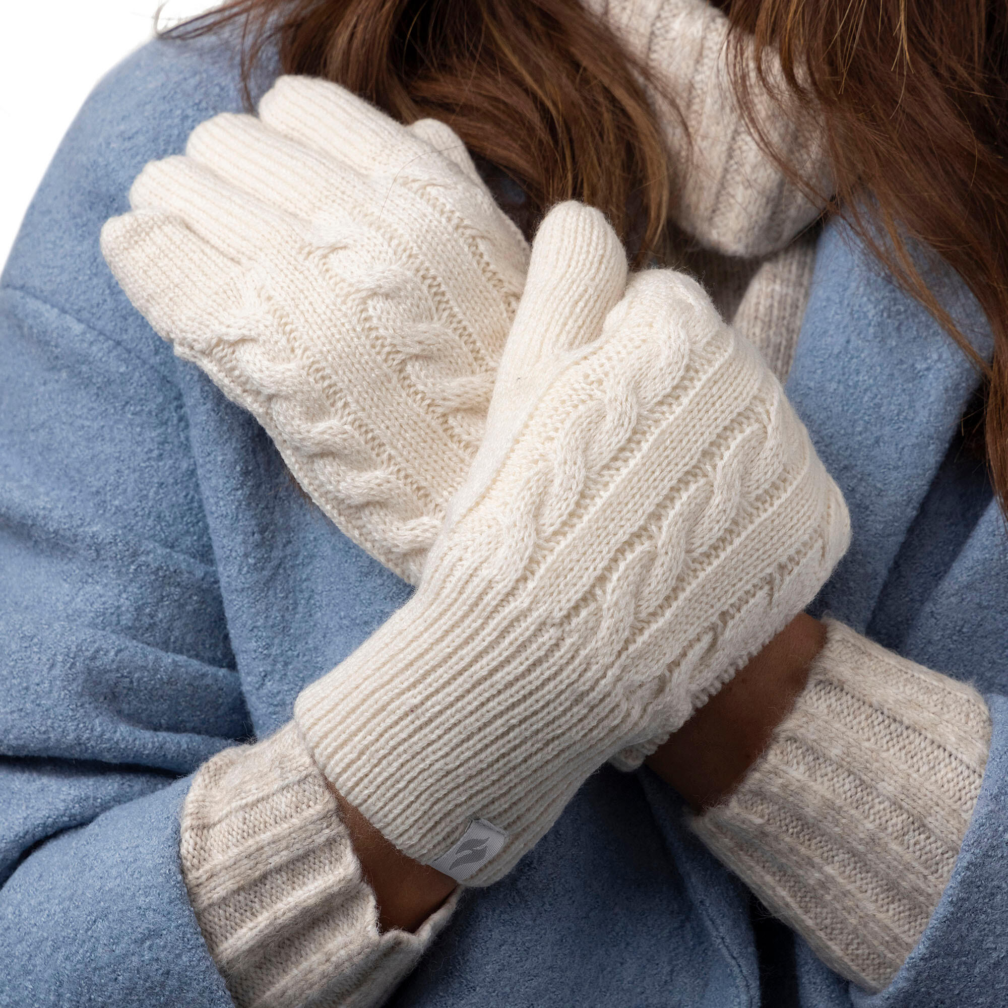 Heat Holders - Damen Thermo Stricken Mutze Schal Handschuhe Set für Winter 4/5