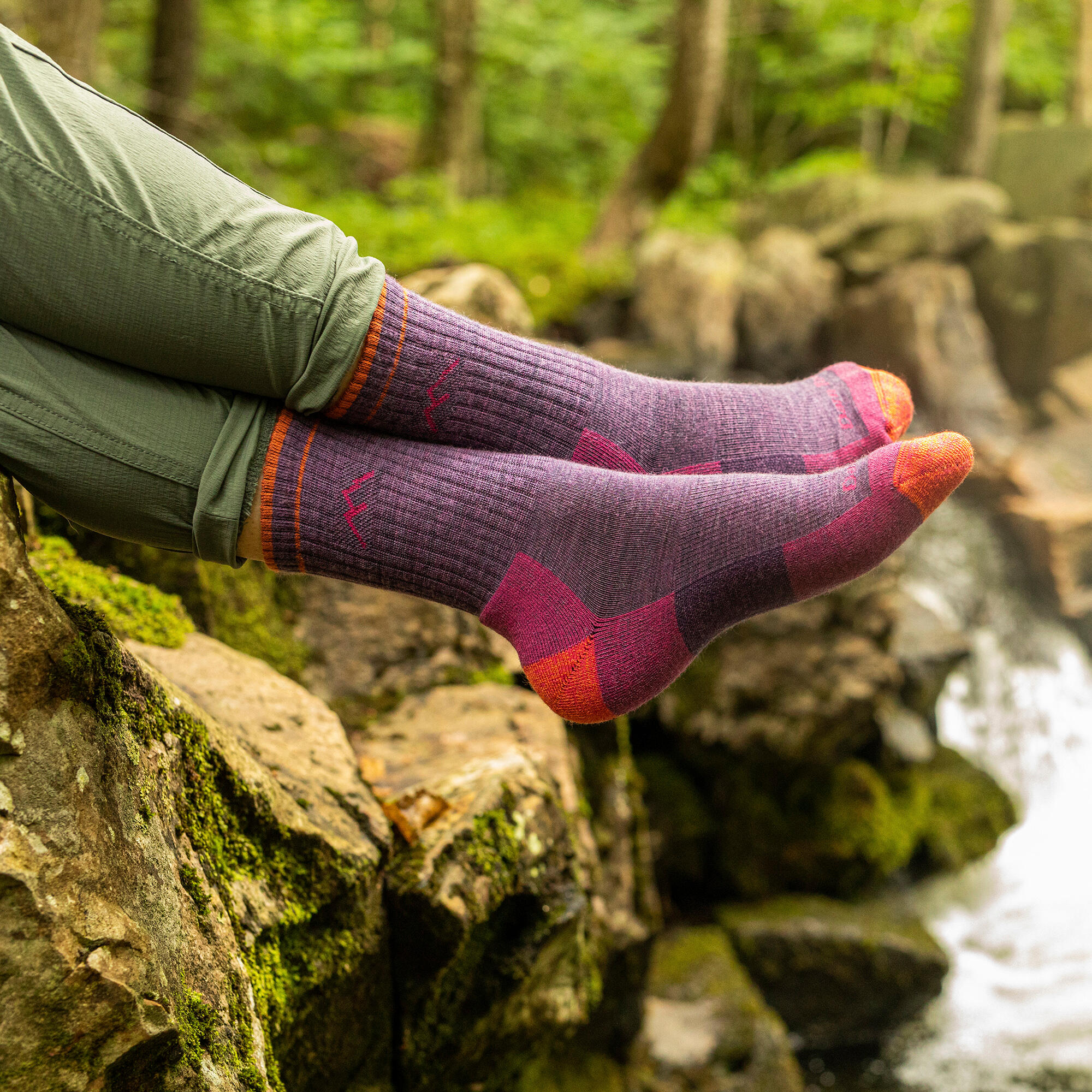 Darn Tough Chaussettes Femme Micro Crew Randonnée Mi-Épaisses Laine Mérinos 3/7