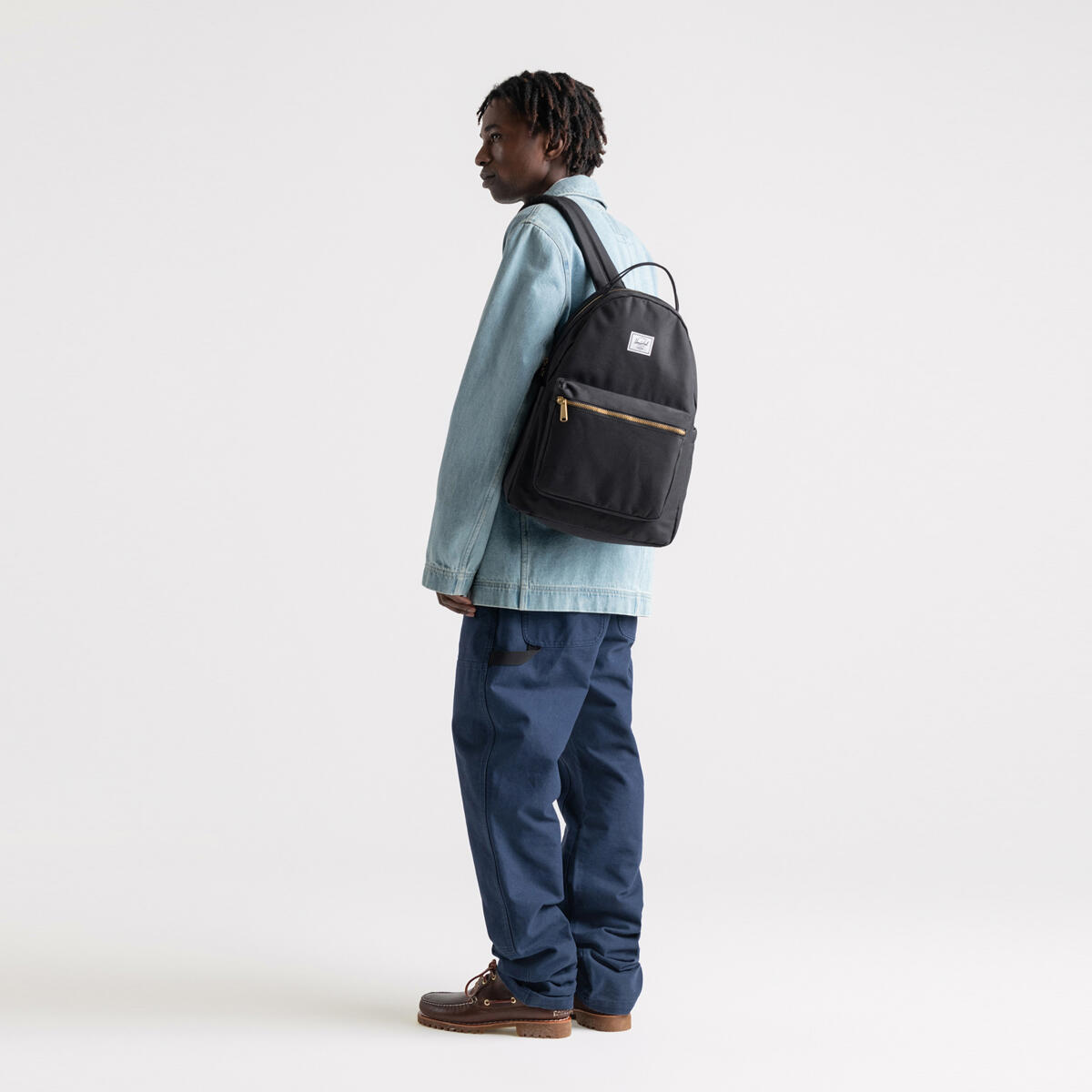 Sac à dos en matières recyclées NOVA 18L 11392 UNISEXE Noir doré 3/4