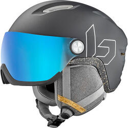 Casque de ski V-ATMOS Black Matte - Photochromic Blue Cat 1 to 3