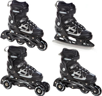 Patines 4 en 1 Ajustable Spirit Negro