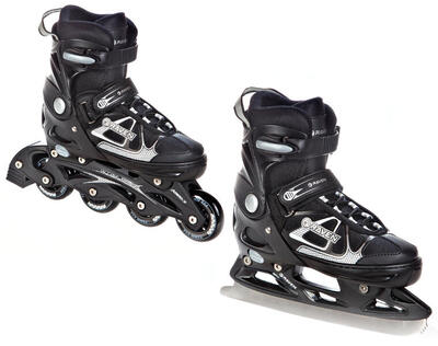 Patines 2en1 Ajustable Spirit Negro