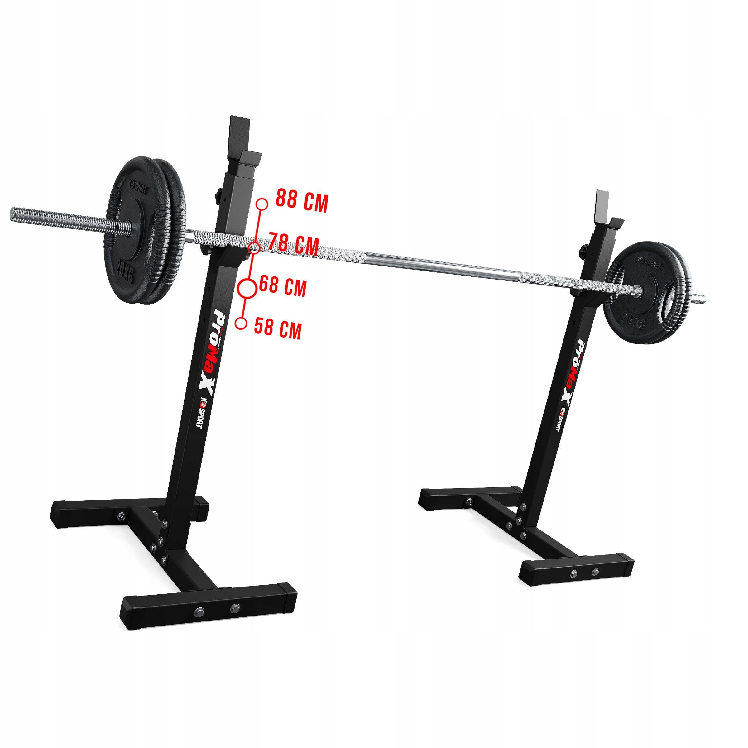 KSH012 Stojaki (2szt) treningowe do ćwiczeń 200kg K-sport KSH012 5/7