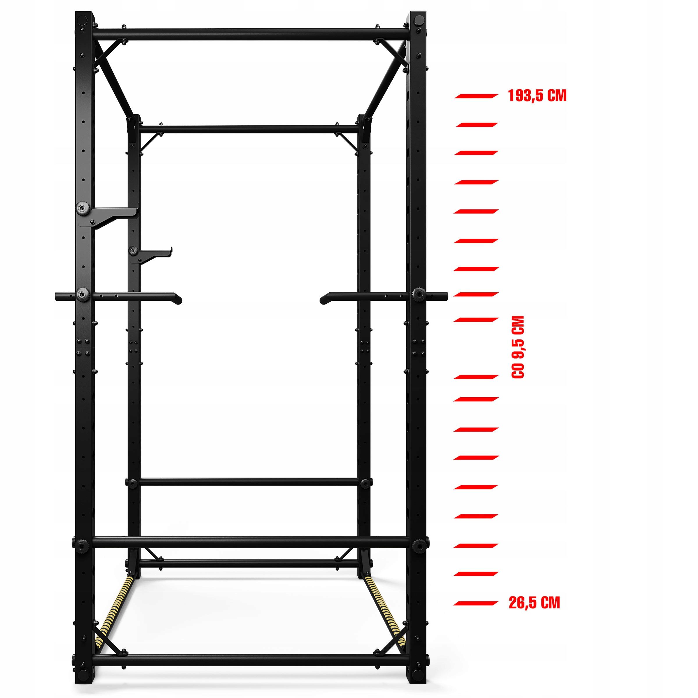 Klatka treningowa wielofunkcyjna do ćwiczeń POWER RACK DRĄŻEK K-sport KSSL026 3/6