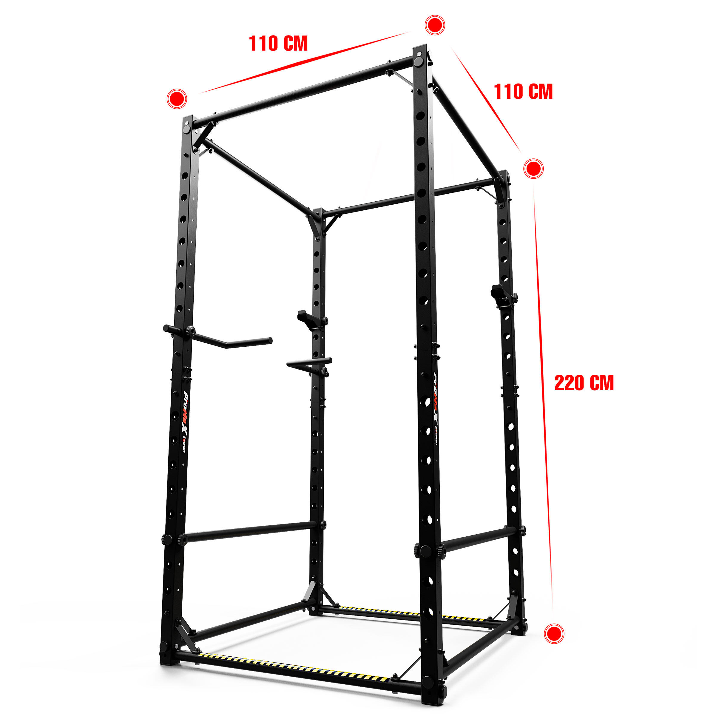 Klatka treningowa wielofunkcyjna do ćwiczeń POWER RACK DRĄŻEK K-sport KSSL026 6/6
