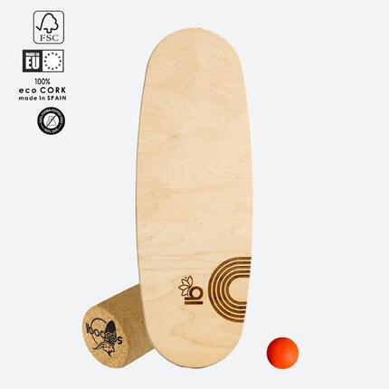 Balance Board IBOARDS Core (Mandala) – Skate/Snow Trainer mit Korkrolle