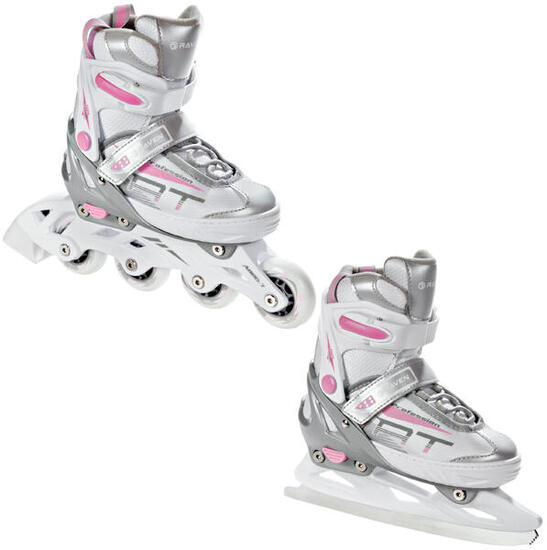 Patines Ajustables 2en1 Profession Blanco/Oro