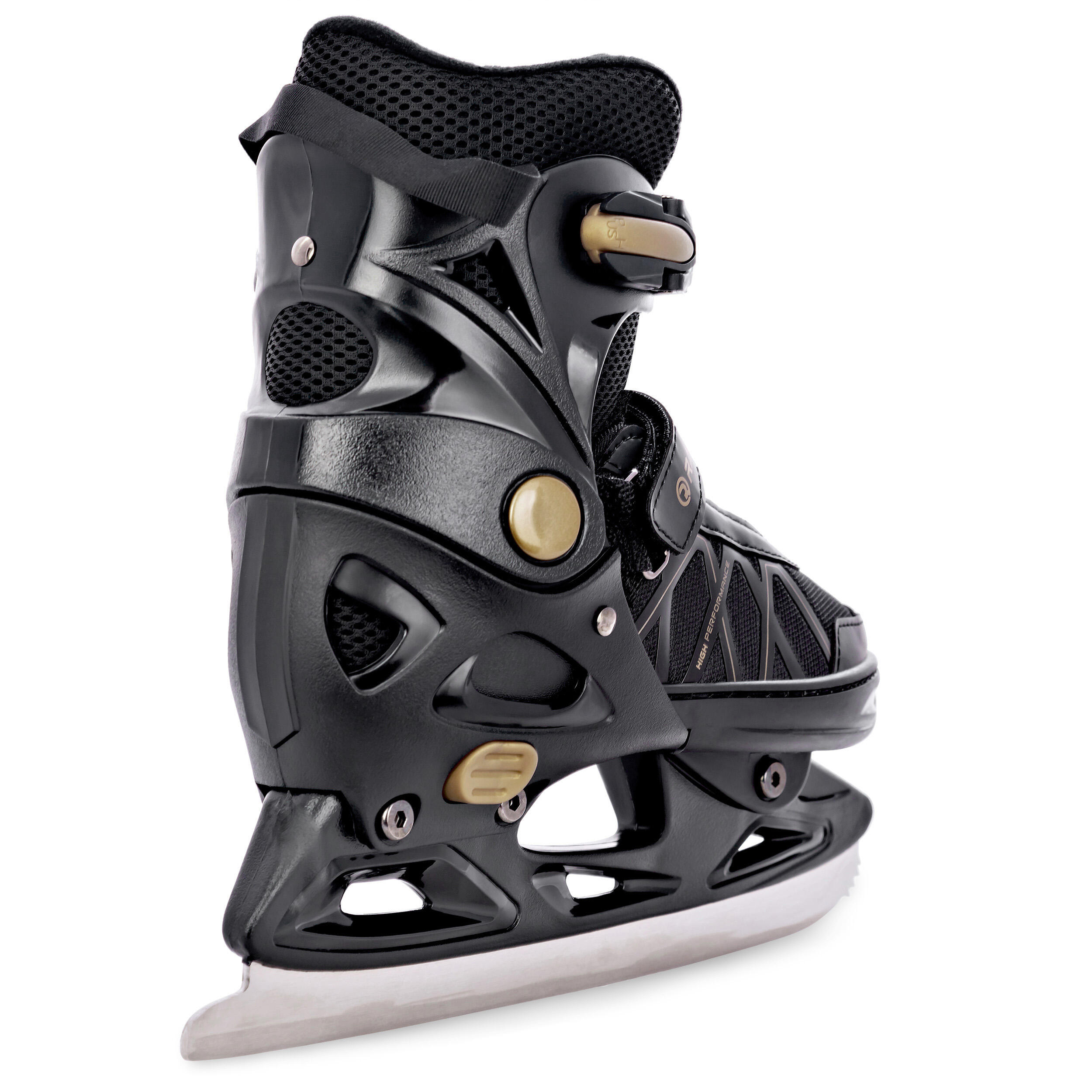 Rollschuhe Eishockeyschlittschuhe Verstellbare 2in1 Expert Schwarz/Gold 5/7