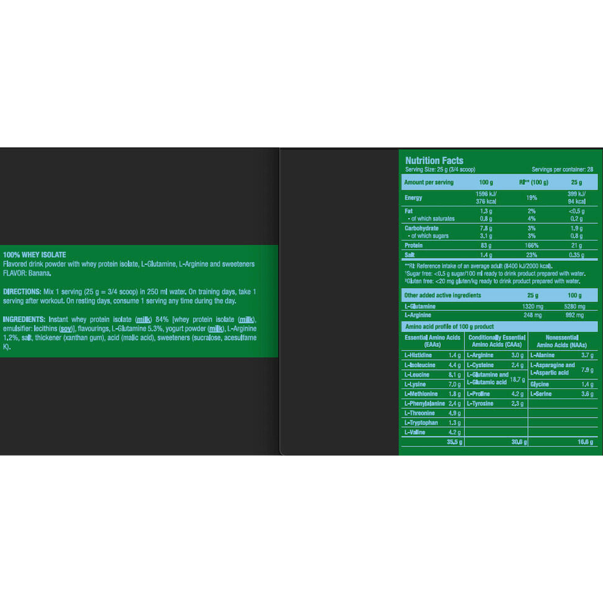 Scitec Nutrition - Whey Isolate - 100% Whey Isolate - Banane - Isolat De Whey - 700 G - Decathlon