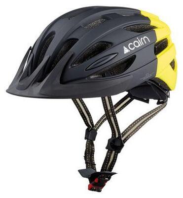 Cairn fusion led usb mat helm zwart/geel