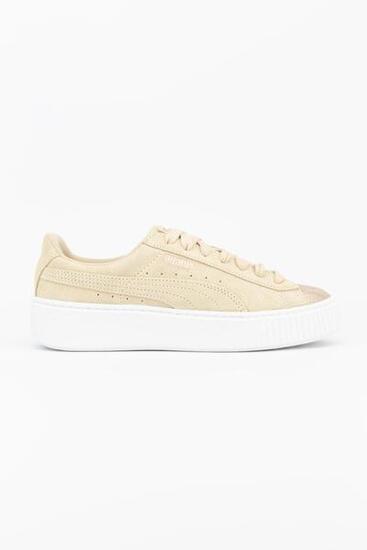 Puma Zapatillas Deportivas Suede Platform Lunalux Beige Mujer
