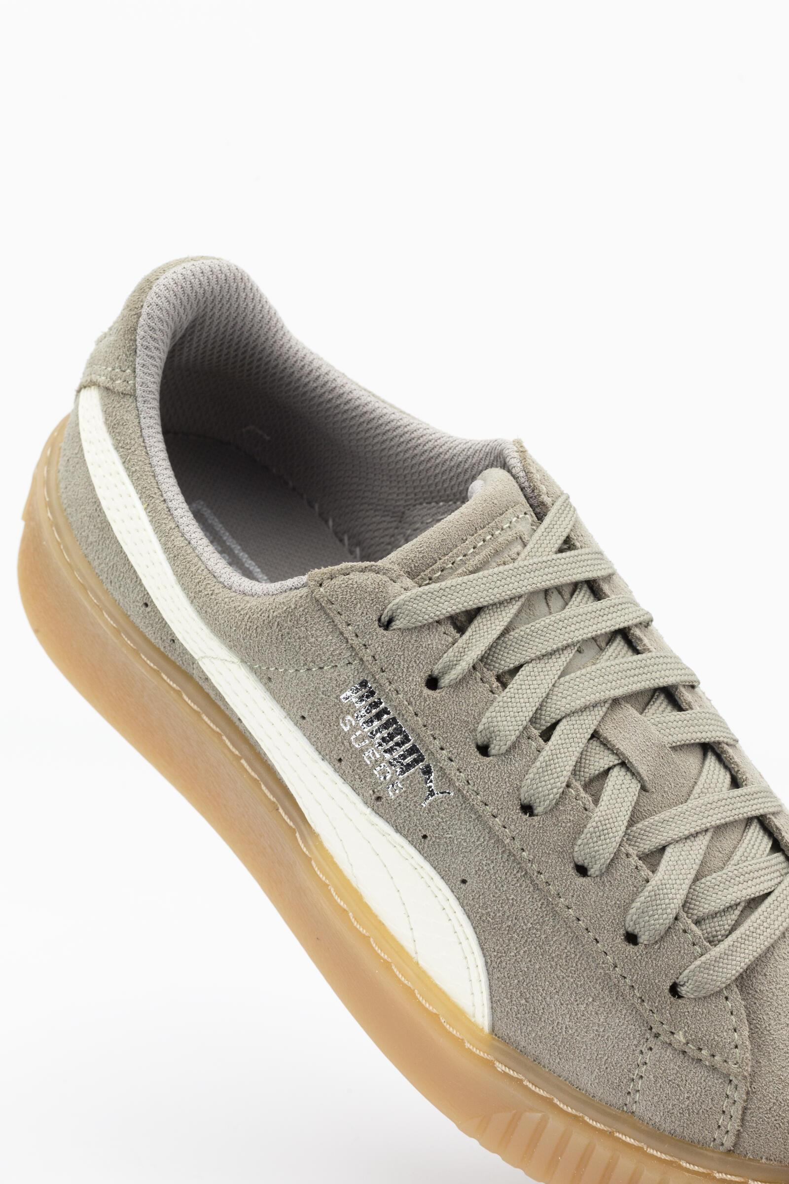 Puma Zapatillas Deportivas Suede Platform Marrón/gris/blanco 4/4
