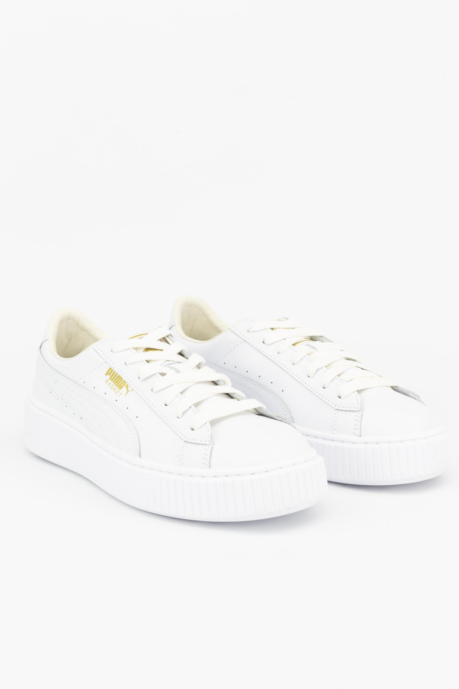 Puma Zapatillas Deportivas Basket Platform Core Blanco 3/4