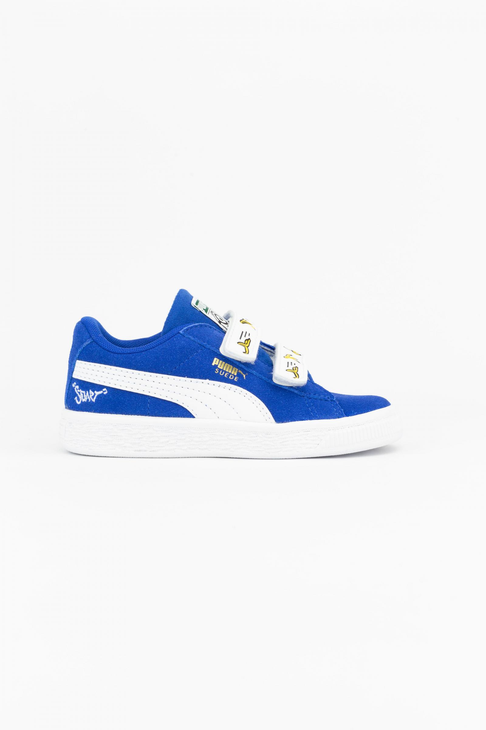 Puma Zapatillas  Minions Suede V Baby Blanco/azul 1/5