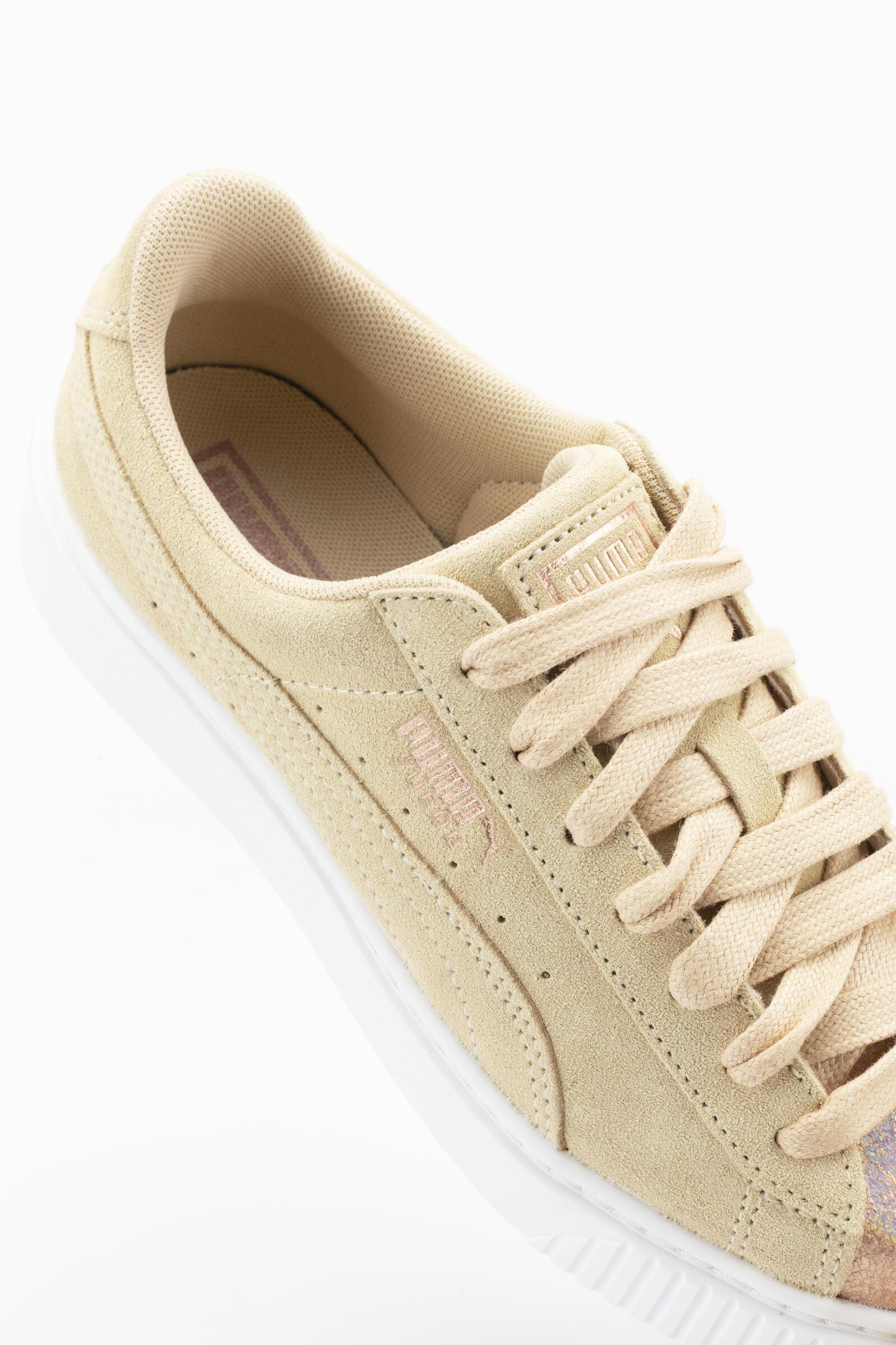 Puma Zapatillas Deportivas Suede Platform Lunalux Beige 4/4