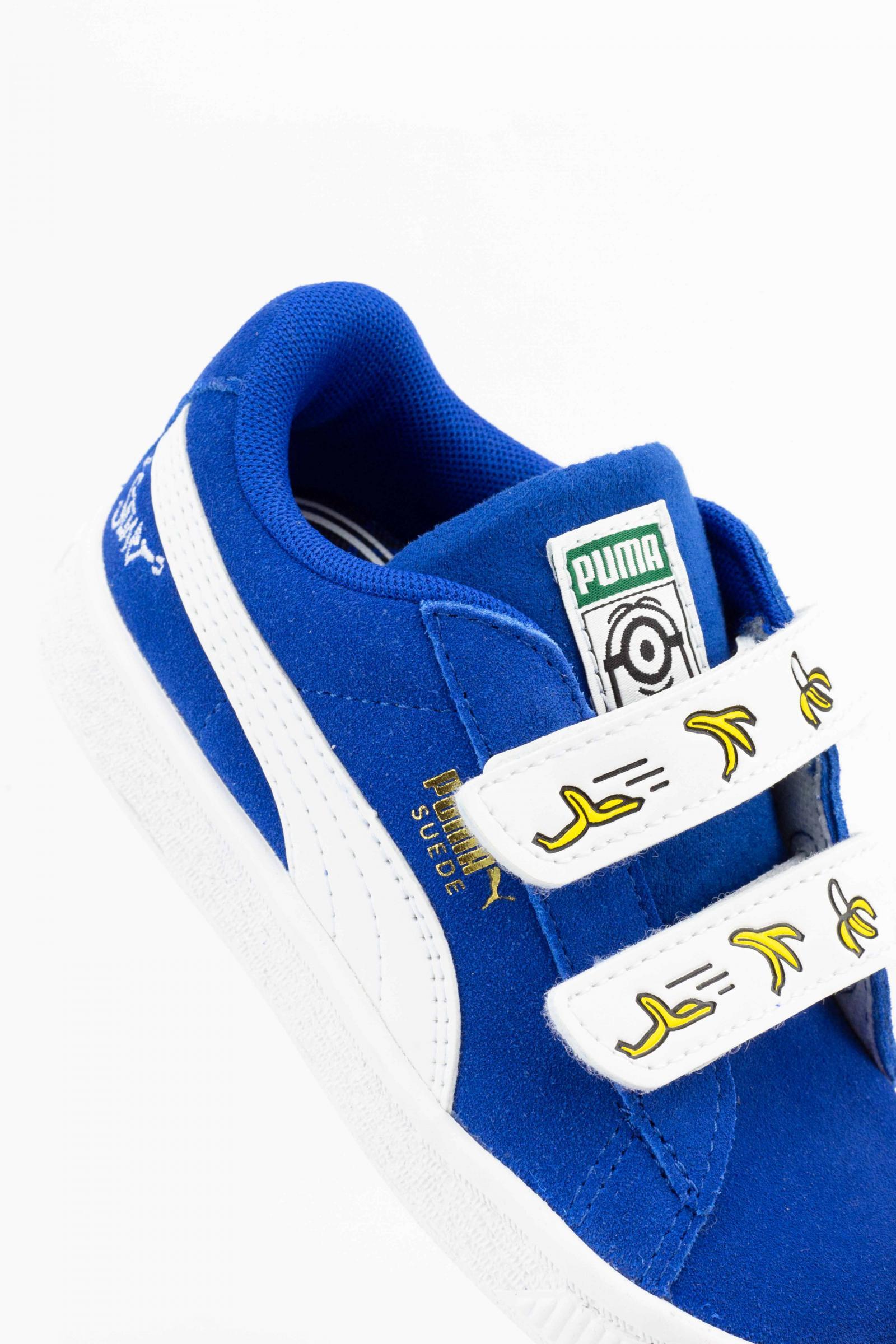 Puma Zapatillas  Minions Suede V Baby Blanco/azul 5/5