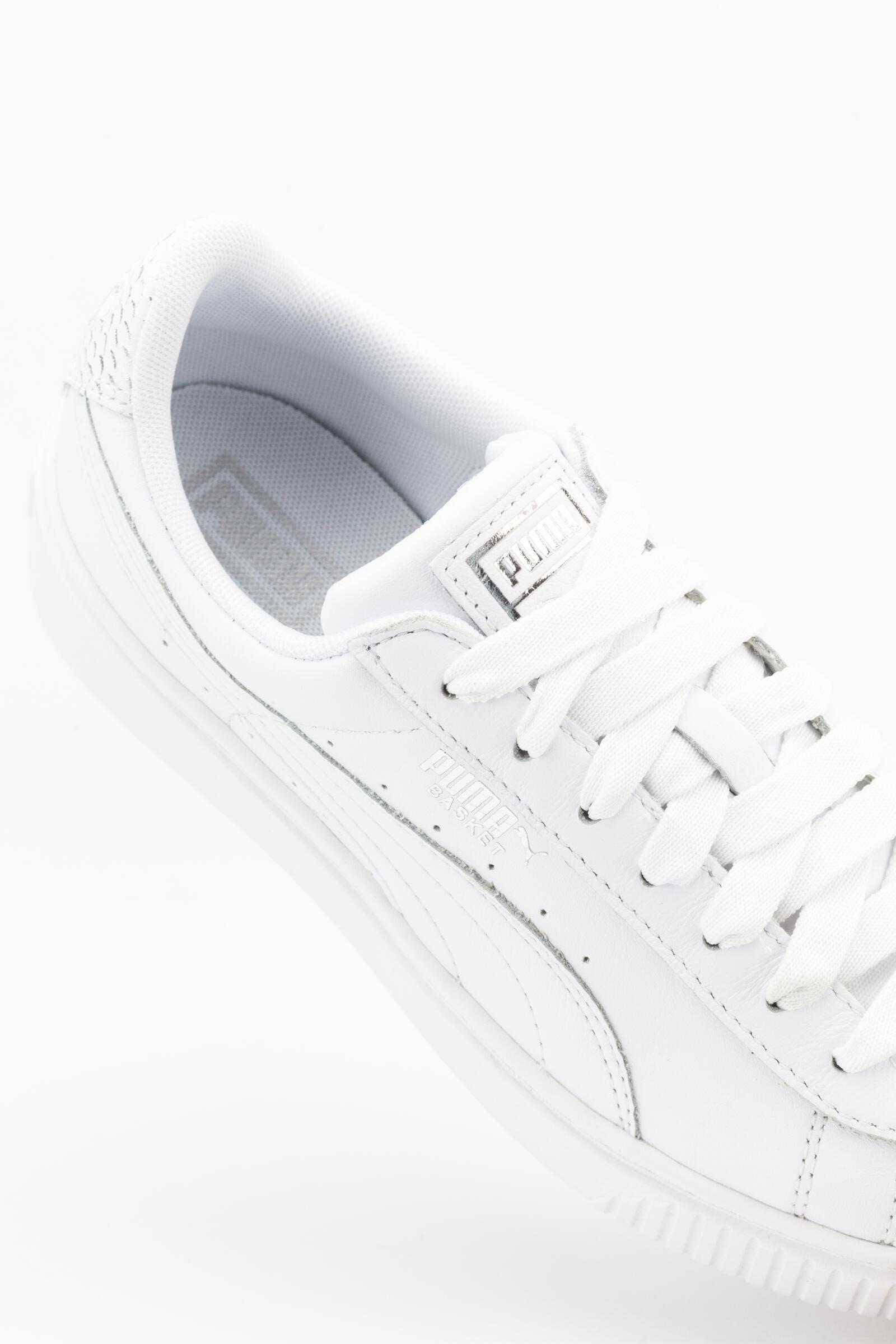 Puma Zapatillas Deportivas Basket Platform Ocean Blanco 4/4