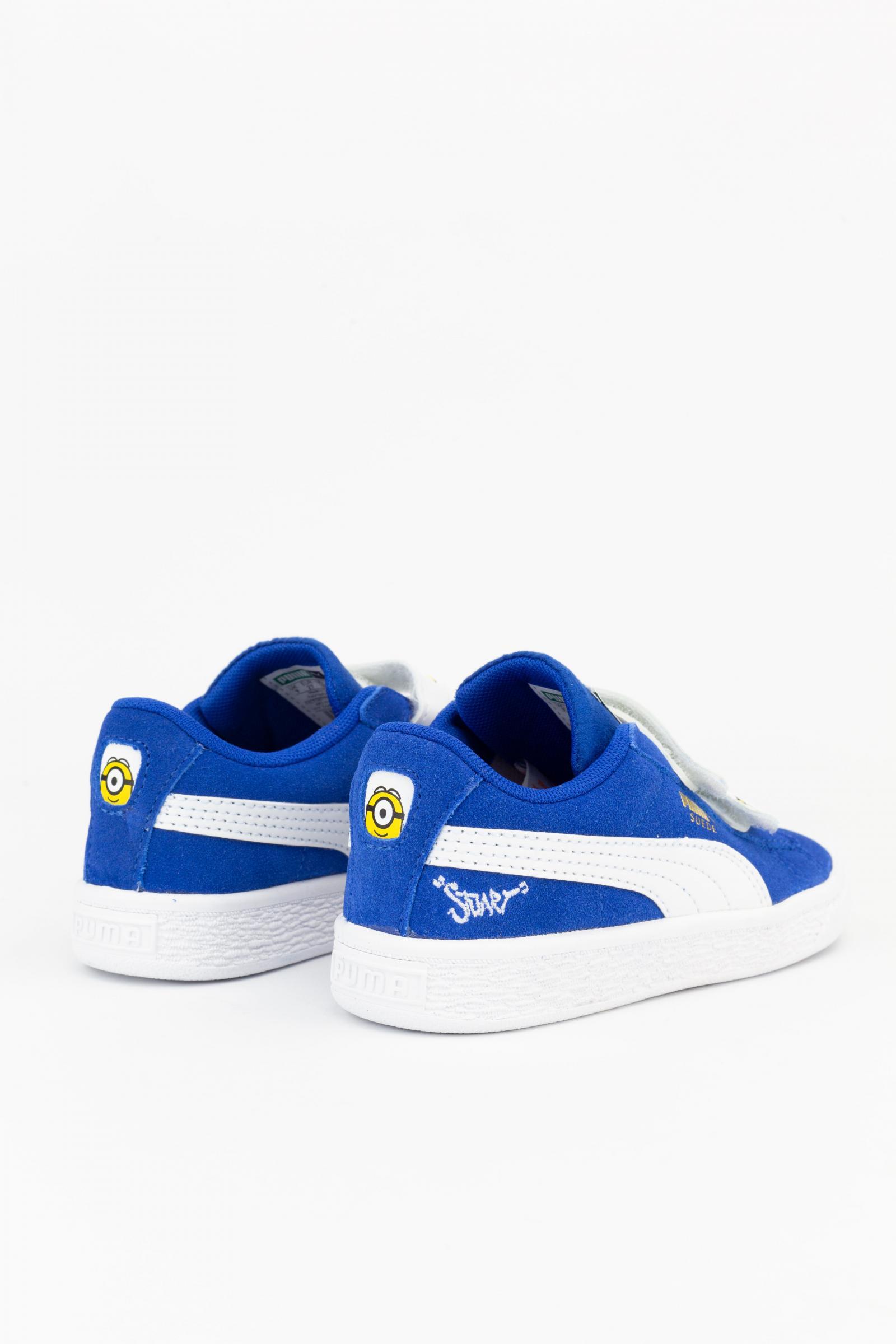Puma Zapatillas  Minions Suede V Baby Blanco/azul 4/5