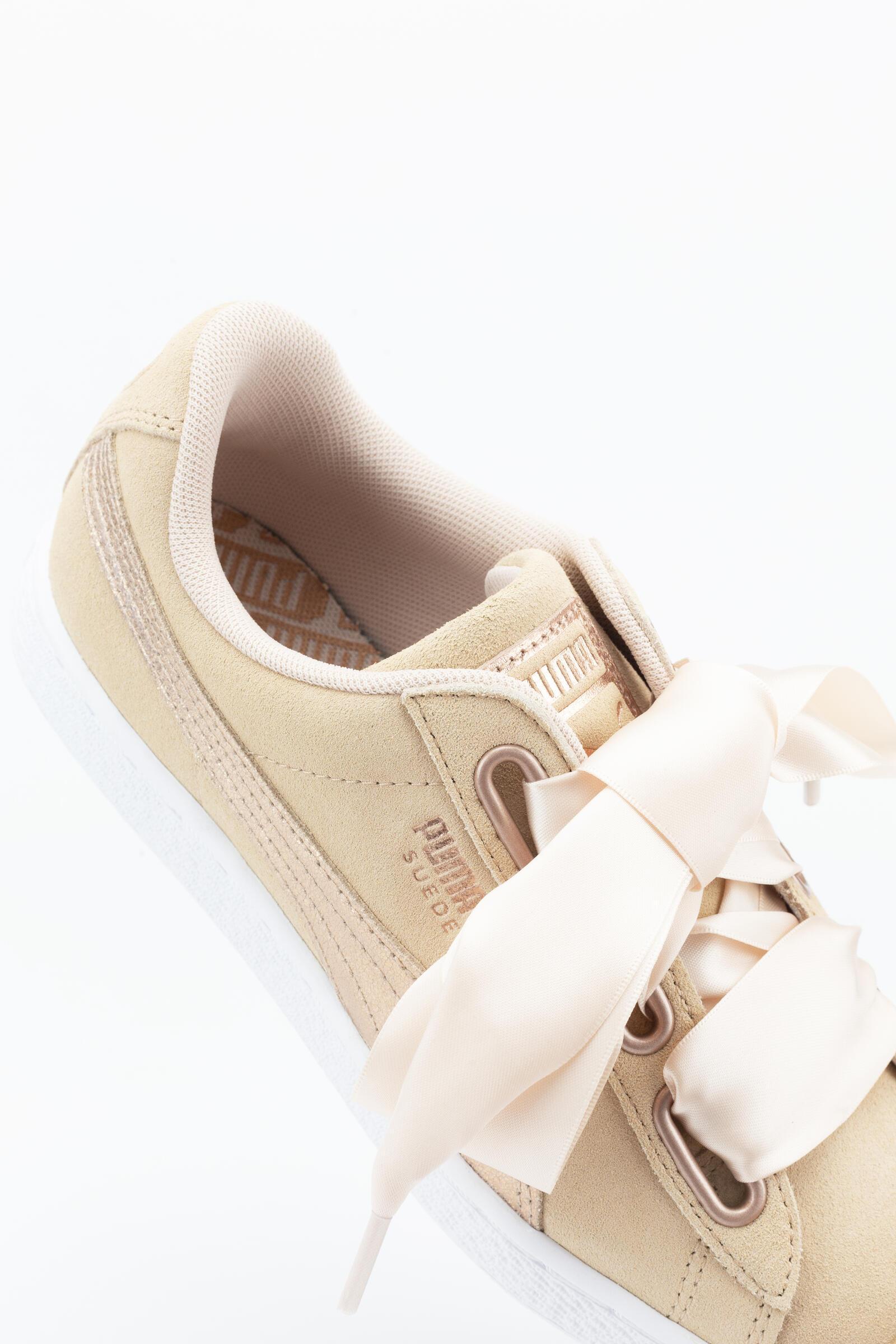 Puma Zapatillas Deportivas Suede Heart Lunalux Beige 4/4