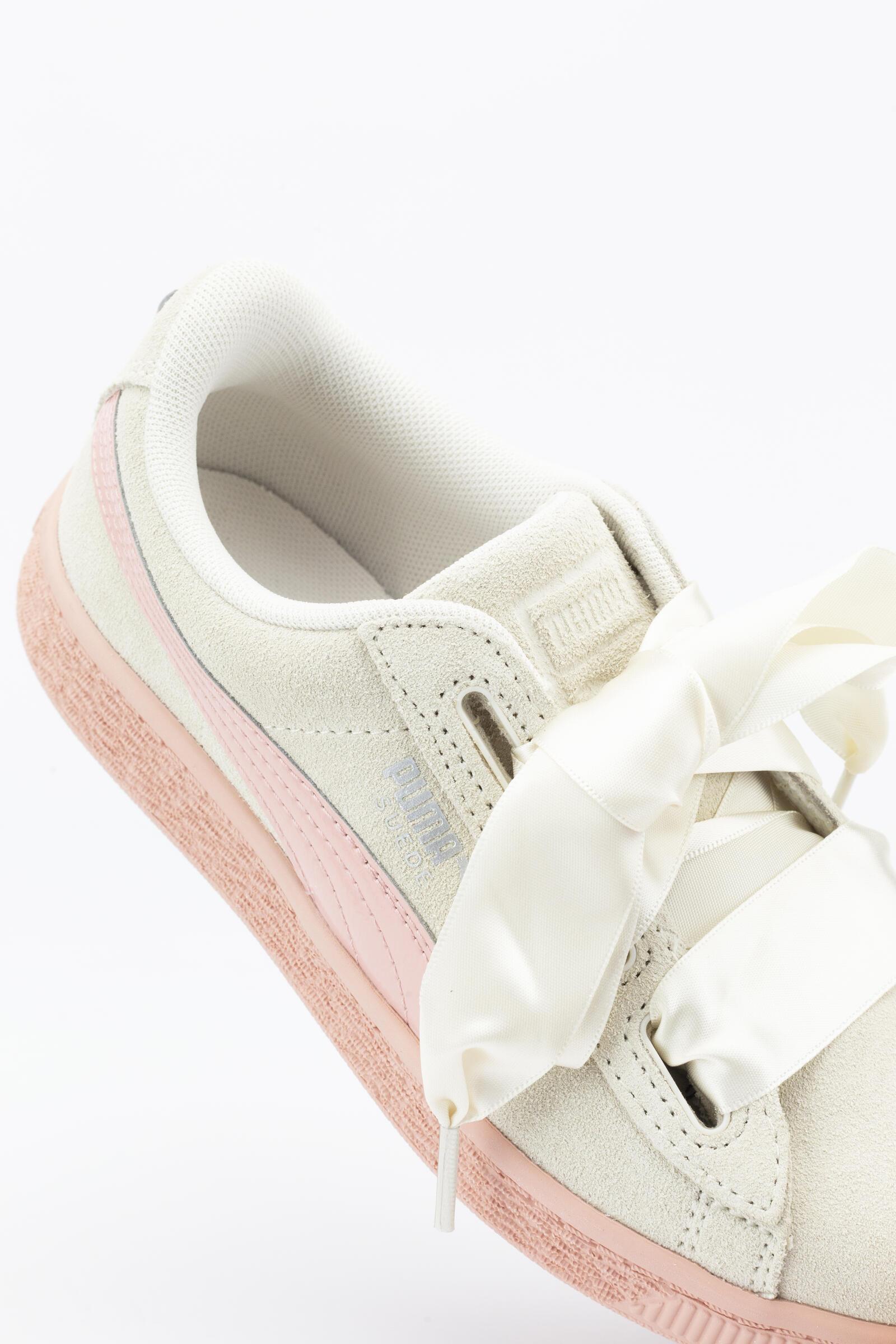 Puma Zapatillas Deportivas Suede Heart Jewel Beige/rosa 5/5