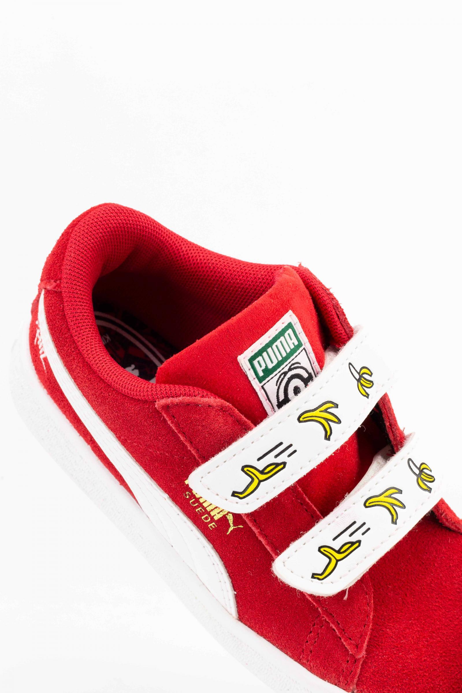 Puma Zapatillas  Minions Suede V Baby Blanco/rojo 5/5