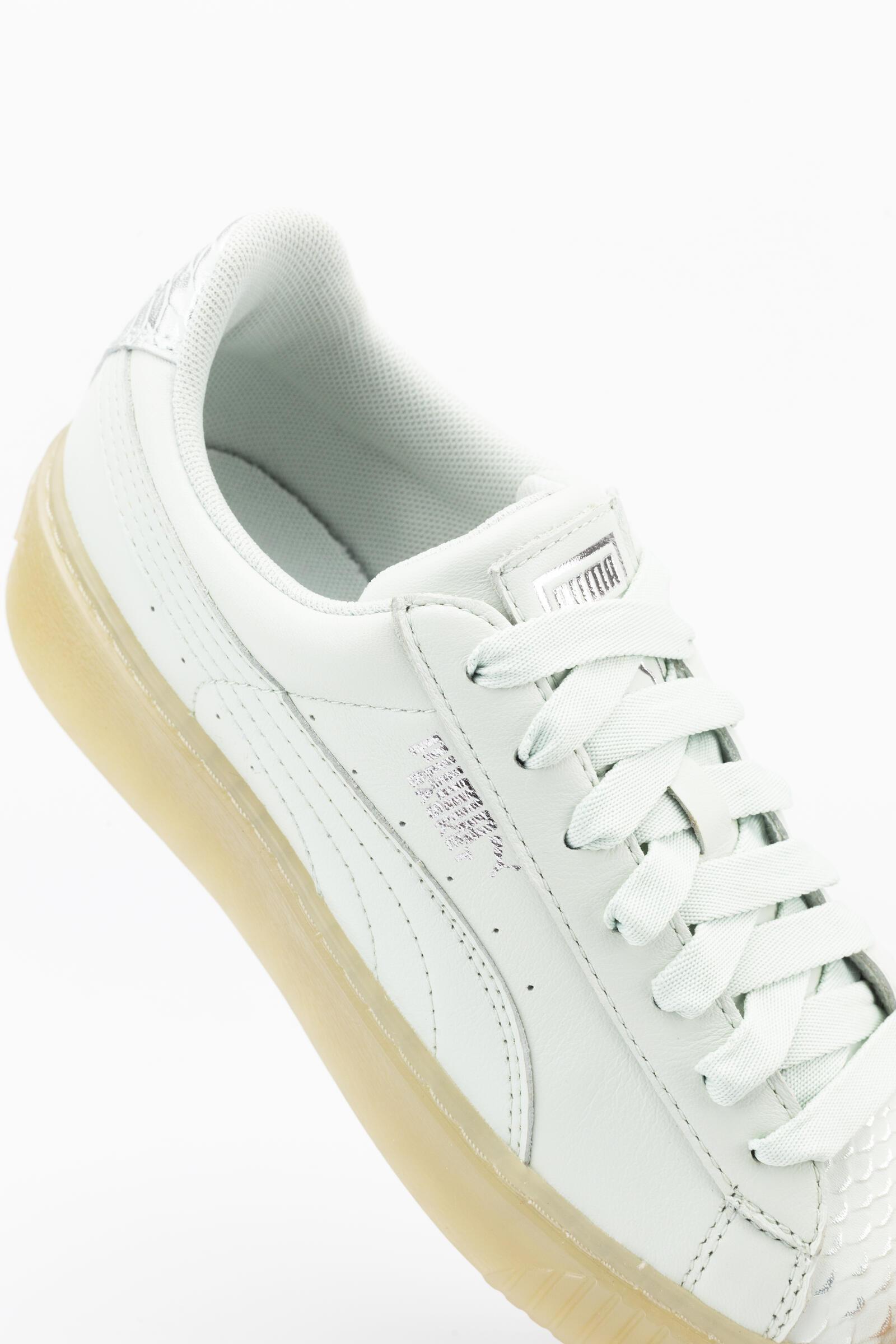 Puma Zapatillas Deportivas Basket Platform Ocean Marrón/blanco 4/4