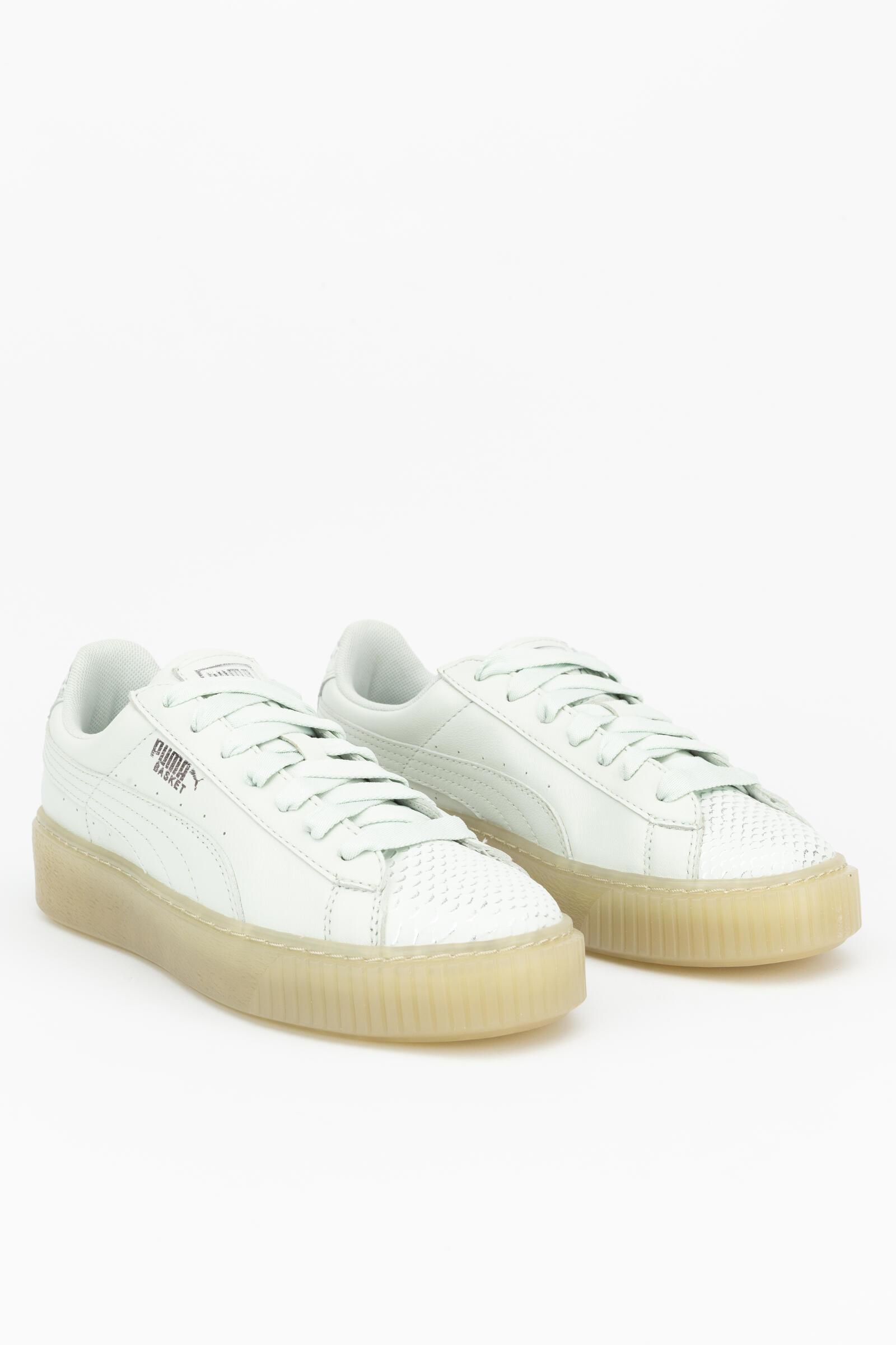 Puma Zapatillas Deportivas Basket Platform Ocean Marrón/blanco 3/4