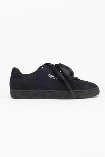 Puma Zapatillas Deportivas Suede Heart Pebble Negro