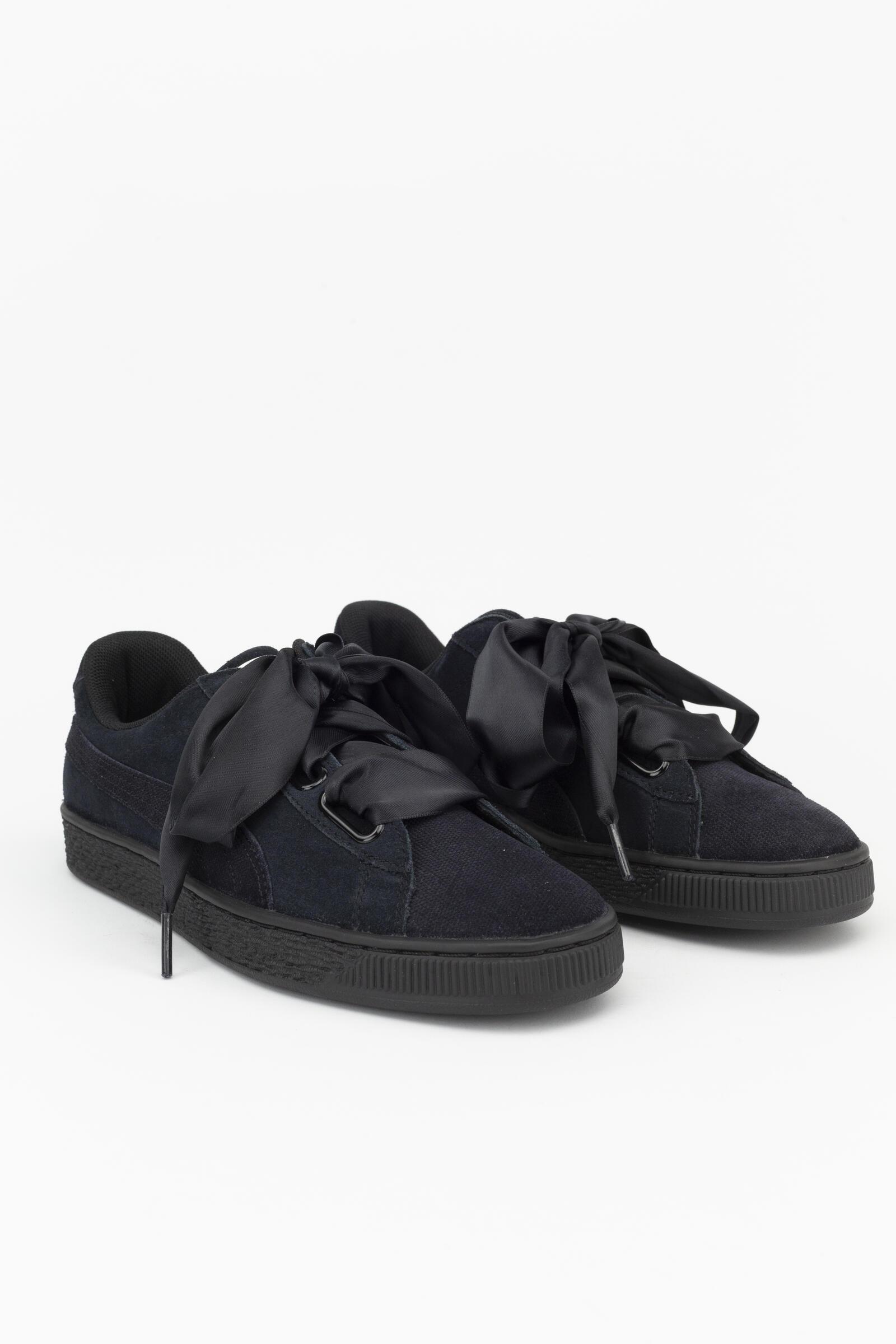 Puma Zapatillas Deportivas Suede Heart Pebble Negro 3/4